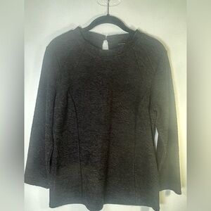 Ann Taylor Black Long Sleeve Top. Size Large.